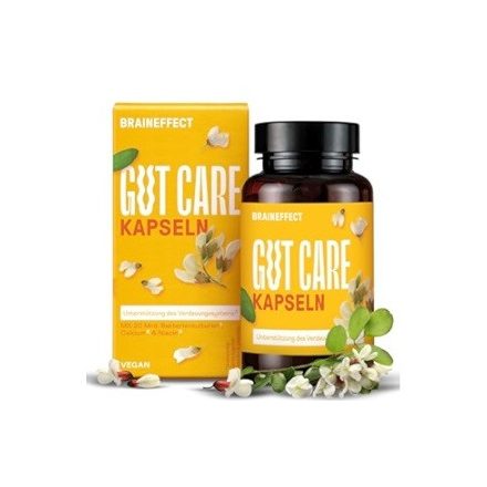 BRAINEFFECT Gut Care Kapszula baktériumtörzsek kálciummal & niacinnal 60 db, 43g
