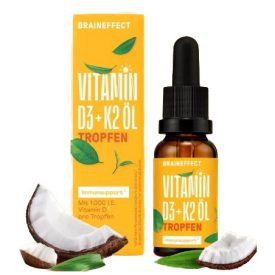   BRAINEFFECT Essentials D3+K2 vitamin értékes MCT olajban oldva 50ml
