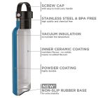 RUNBOTT Sport Soft Khaki (Caqui) termosz kerámia bevonattal 600ml