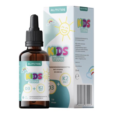 Almitas Gyermek vitamin D3+K2 cseppek (730 csepp)