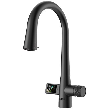 Alpok Mont Blanc zuhanyfejes 3 utas csaptelep - Black/Fekete