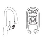 Alpok Mont Blanc zuhanyfejes 3 utas csaptelep - Grey/Szürke