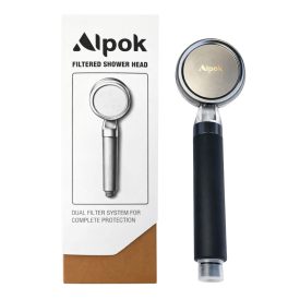 Alpok Zuhanyfejes zuhanyszűrő - Antracite