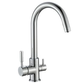 Ívelt Krómozott 3 utas konyhai csaptelep