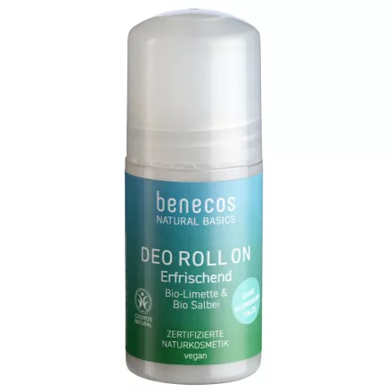 benecos Golyós Dezodor – Bio Lime & Bio Zsályavíz 50ml