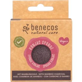 benecos natúr Konjac szivacs - fekete bambusz