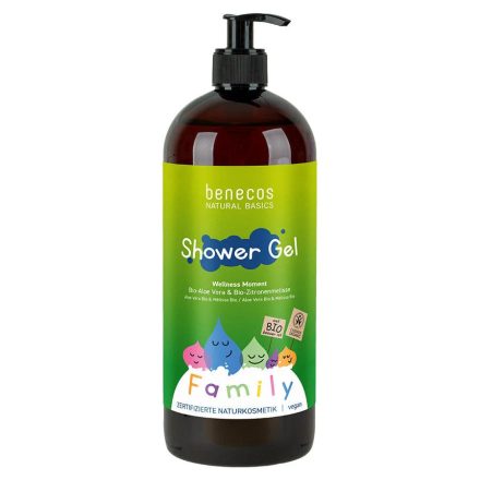 Benecos Tusfürdő Wellness Moment (Bio Aloe Vera & Bio Citromfű) - családi kiszerelésben 950 ml