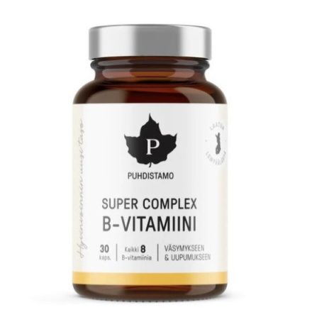 PUHDISTAMO Super B-komplex-vitamin kapszula 30 kapsz.