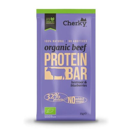 CHERKY ÖKO · Marhaszelet · CÉKLA & KÉKÁFONYA 35g