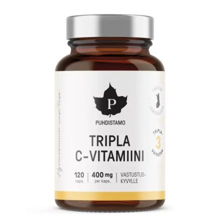 PUHDISTAMO Tripla C-vitamin 120 kapsz.