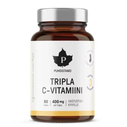 PUHDISTAMO Tripla C-vitamin 60 kapsz. 36g