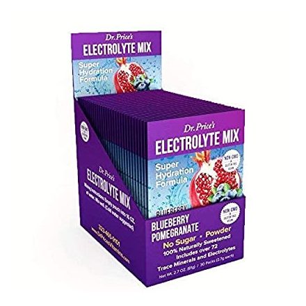 Dr. Price's Vitamins ELEKTROLIT MIX - ÁFONYA GRÁNÁTALMA ÍZŰ - 30 db EGYEDI CSOMAG - 81g