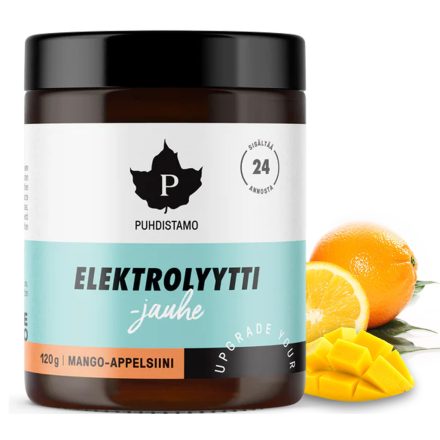 PUHDISTAMO Elektrolit 120g mangó-narancs ízű italpor 