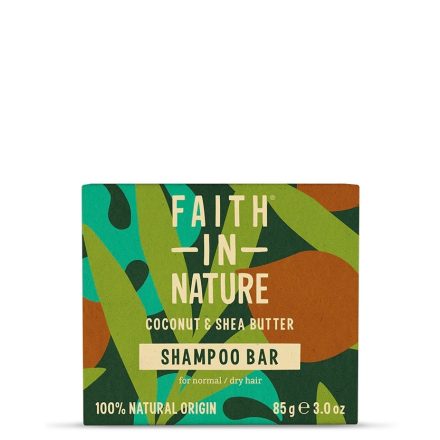 Faith in Nature Sampon Bar Kókusz és Shea vaj 85g 