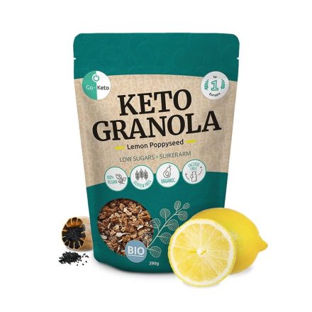 Go-Keto Bio Keto Granola citromos-mákos ízben 290g