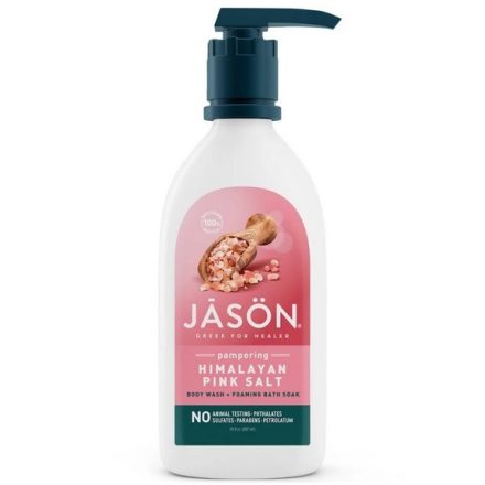 Jasön Tus- és habfürdő 2 az 1-ben - Rózsaszín Himalája só 887ml