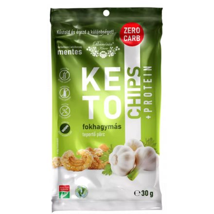 KETO CHIPS Fokhagymás tepertő pörc, ropogós snack 30g