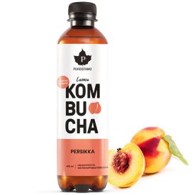 PUHDISTAMO Bio kombucha ital - Barack ízű 400ml