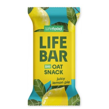 LIFEFOOD - Lifebar Bio Zabszelet - lédús citromos pite Snack 40g