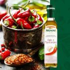 Monini extra szűz olívaolaj, fokhagyma-chili ízesítésű 250ml 