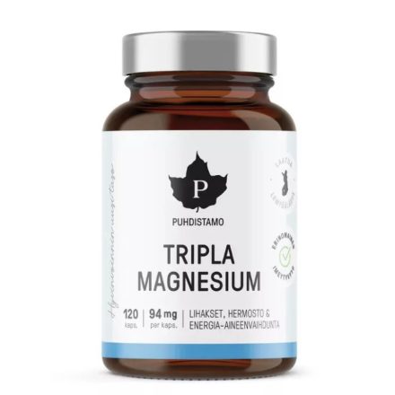 Puhdistamo Tripla Magnézium Komplex - 120 kapszula, 94g