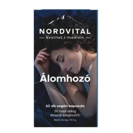 Nordvital Álomhozó komplex (60 db) vegán kapszula 55,5g 