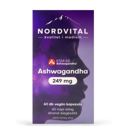 Nordvital Ashwagandha (60 db) kapszula 249mg 
