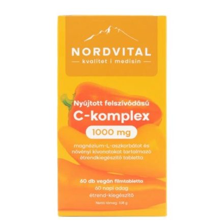 Nordvital C-vitamin komplex (60 db) retard vegán filmtabletta 1000mg