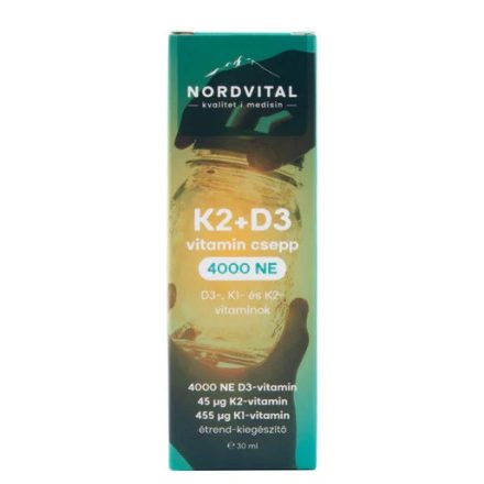 Nordvital D3+K2 csepp (60 adag) – 30ml
