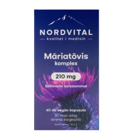 Nordvital Máriatövis komplex (60 db) vegán kapszula 50,5g