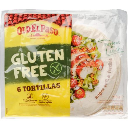 Old El Paso Gluténmentes tortilla lepények 6 db, 216g