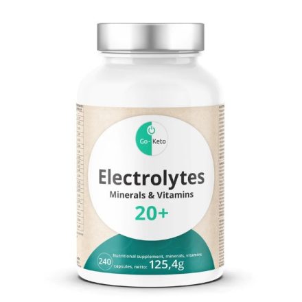 GO-KETO Vegán 20+ Elektrolitok, Ásványi anyagok, Vitaminok (240 db/ 125,4g)