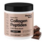 PERFECT KETO marha kollagén peptidek & MCT – Csokoládé ízű Agyserkentő formula 343g