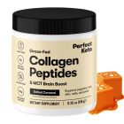 PERFECT KETO marha kollagén peptidek & MCT – Sós karamella ízű Agyserkentő formula 319g