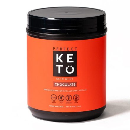 PERFECT KETO Whey Protein MCT-vel, csokoládé ízesítéssel