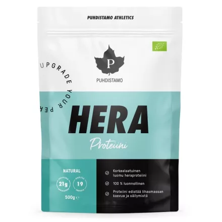 PUHDISTAMO HERA Athletics Whey Protein Bio ízesítetlen - 500g