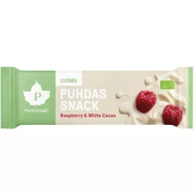 PUHDISTAMO Snack – Málna és Fehér Csoki Szelet 40 g