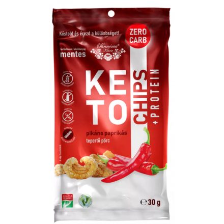 KETO CHIPS Pikáns Paprikás tepertő pörc, ropogós snack 30g