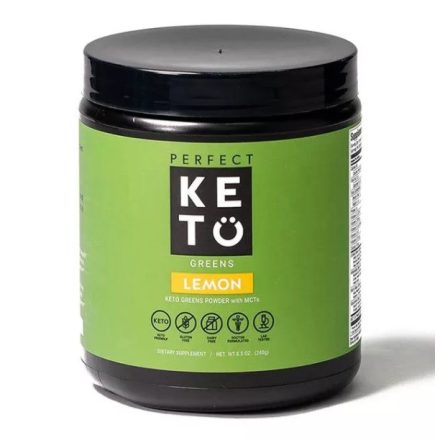 PERFECT KETO Mikrotápanyag zöld por MCT-vel, Citrom ízesítéssel