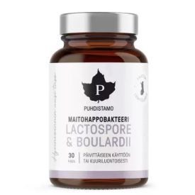   PUHDISTAMO LactoSpore® & Boulardii Tejsavbaktériumok - 30 kapszula, 15g