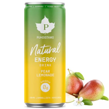 PUHDISTAMO Természetes Energiaital - Körte limonádé 330 ml