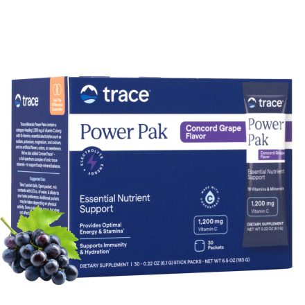 Power Pak Concord Grape - Concord Szőlő ízű elektrolit ital (30 db tasak) Trace Minerals 183g