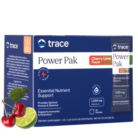 Power Pak Cherry Lime - Cseresznye lime ízű elektrolit ital (30 db tasak) Trace Minerals 183g