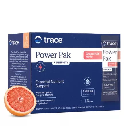 Power Pak Immunitás - Grapefruit ízű elektrolit ital (30 db tasak) Trace Minerals 186g