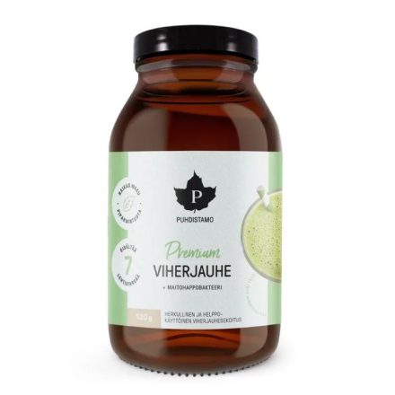 PUHDISTAMO Premium Green powder + Lactic acid bacteria - 120 g