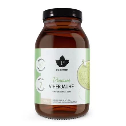PUHDISTAMO Prémium Zöld por + tejsavbaktérium - 120 g