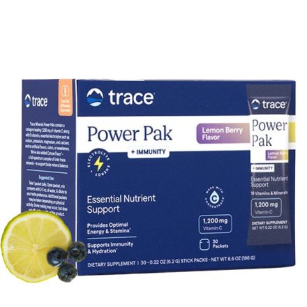 Power Pak Immunitás - Citrom+bogyós gyümölcs ízű elektrolit ital (30 db tasak) Trace Minerals 186g