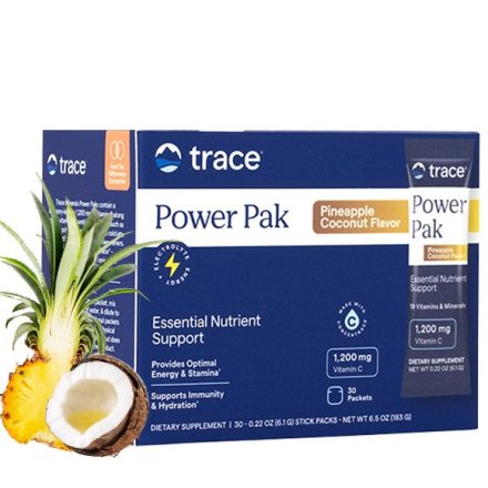 Power Pak Pineapple Coconut - Ananász Kókusz ízű elektrolit ital (30 db tasak) Trace Minerals 183g