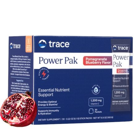 Power Pak Pomegranate Blueberry - Gránátalma kékáfonya ízű elektrolit ital (30 db tasak) Trace Minerals 183g