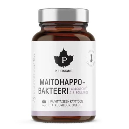 PUHDISTAMO Tejsav Baktérium MCT porral 60 kapsz. 30g